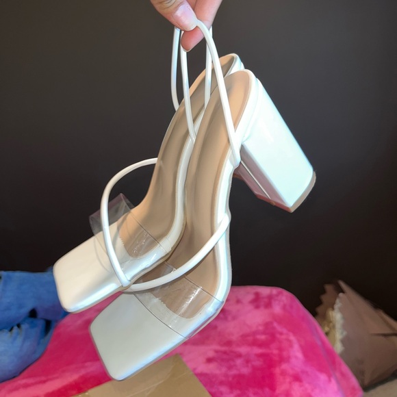 Beautiful white block heel - Picture 5 of 5